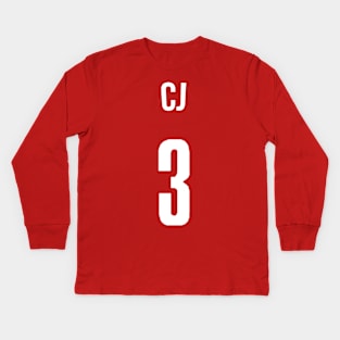 CJ McCollum 'CJ' Nickname Jersey - Portland Trailblazers Kids Long Sleeve T-Shirt